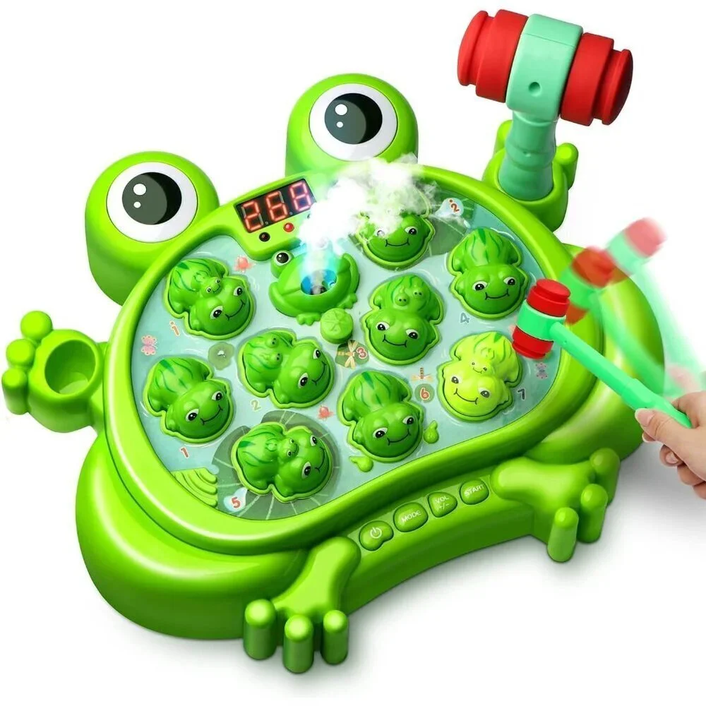 A Frog Game With 5 Modes 45 Levels 9 Music Spray And Light-up Baby Toy
